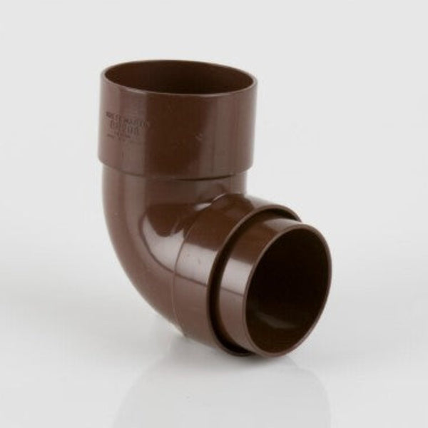 Brett Martin Downpipe 68mm Round 92.5 Degree Bend Brown