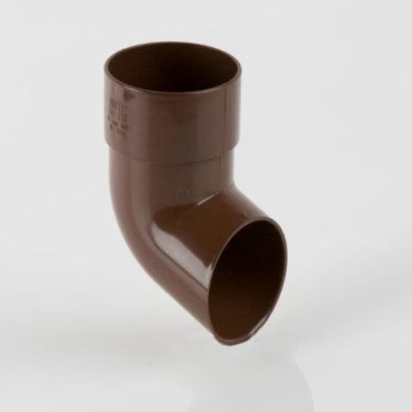 Brett Martin Downpipe 68mm Round 112.5 Degree Shoe Brown