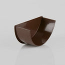 Brett Martin Gutter 112mm Roundstyle Internal Stopend Brown