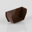 Brett Martin Gutter 114mm Squarestyle Internal Stopend Brown