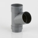 Brett Martin Downpipe 68mm Round 112.5 Degree Branch Grey