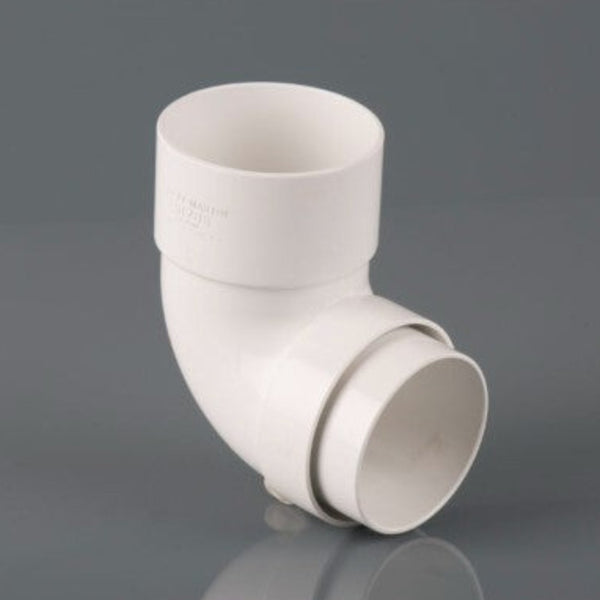 Brett Martin Downpipe 68mm Round 112.5 Degree Offset Bend White