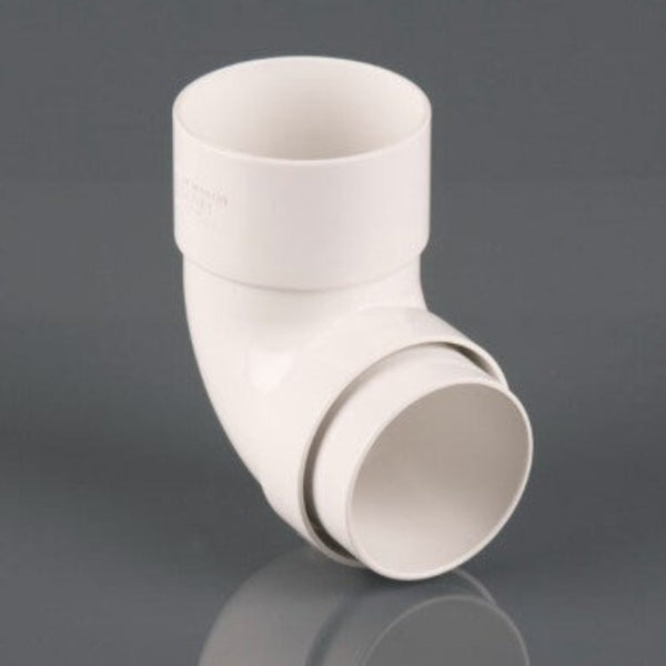 Brett Martin Downpipe 68mm Round 92.5 Degree Bend White