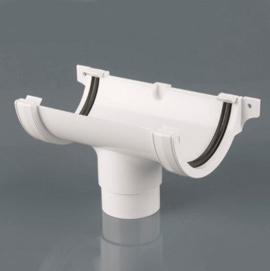 Brett Martin Gutter 112mm Roundstyle Running Outlet White