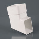 Brett Martin Downpipe 65mm Square 112.5 Degree Shoe White
