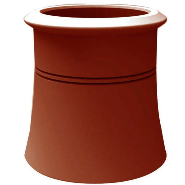 Clay Cannon Head Chimney Pot Red