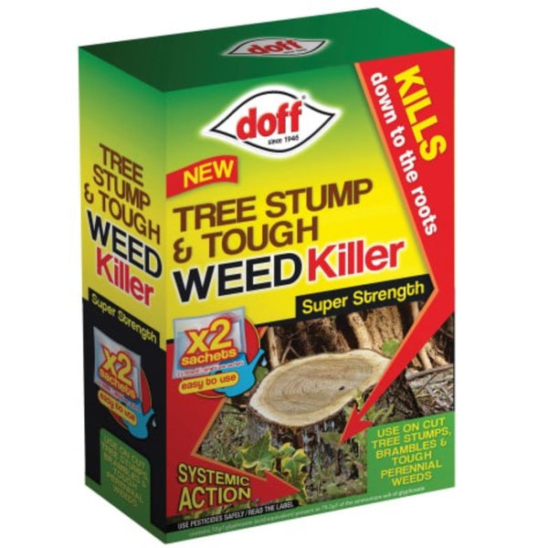 Doff Tree Stump & Tough Weedkiller 2 Sachets