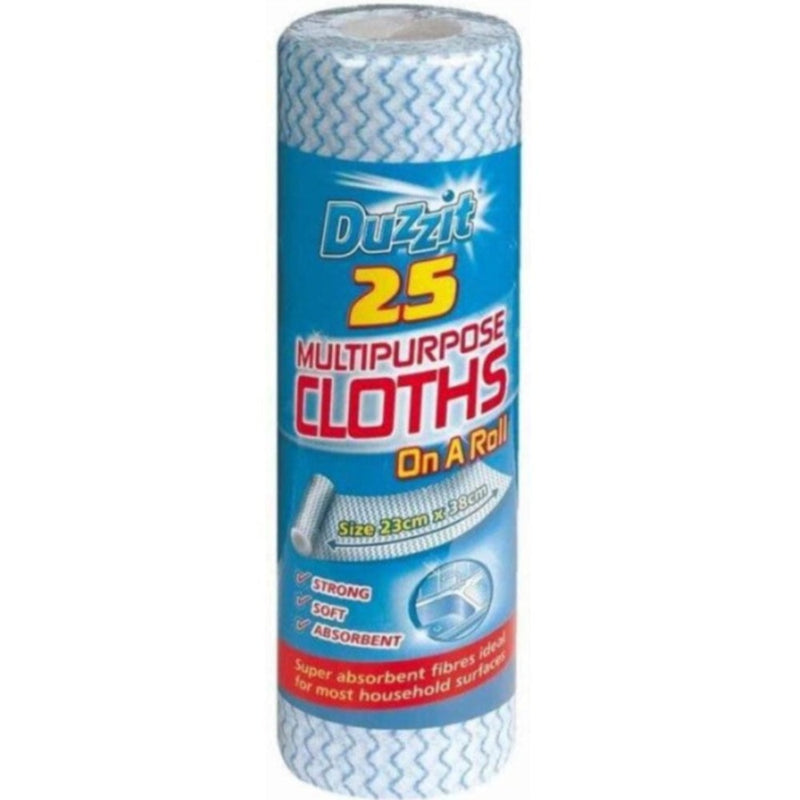 Duzzit Multi Purpose Cloths 25qty