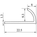 TileRite 9.5mm Ivory Tile Trim