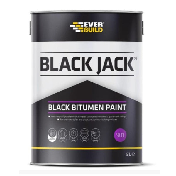 Everbuild 901 Black Bituminous Paint 5ltr