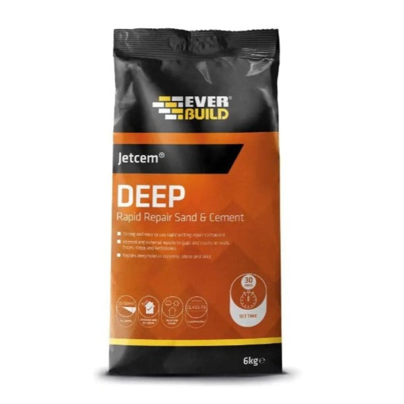 Everbuild Jetcem Deep Rapid Repair Sand and Cement 6kg