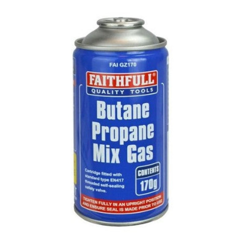 Faithfull Butane Propane Mix Gas Cartridge 170g