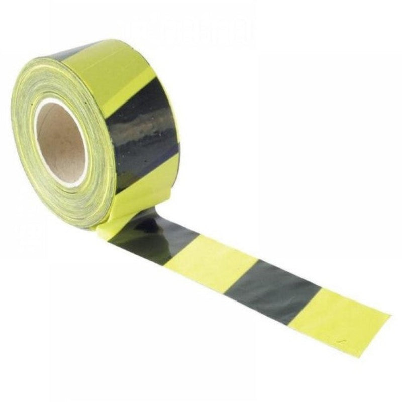 Yellow / Black Barrier Tape 70mm x 500m