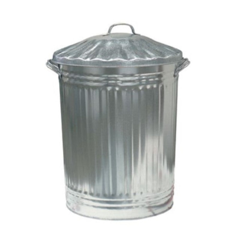 Galvanised Dustbin and Lid
