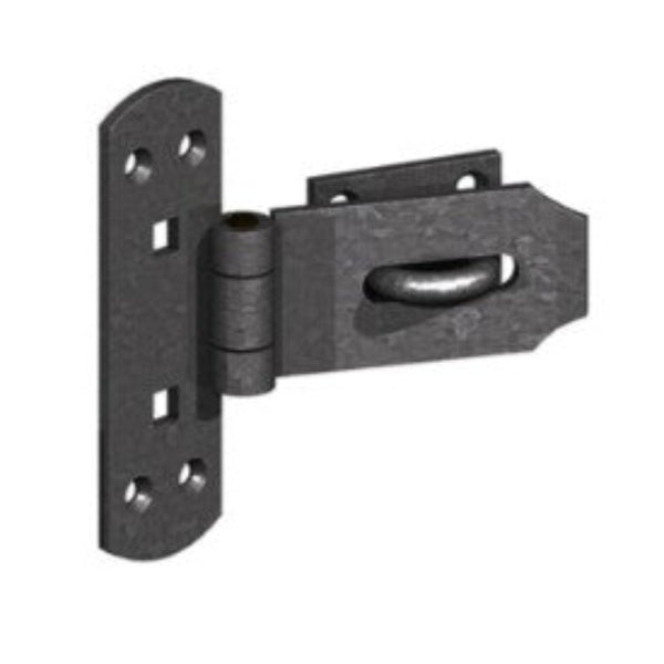 Epoxy Black Heavy Duty Hasp & Staple