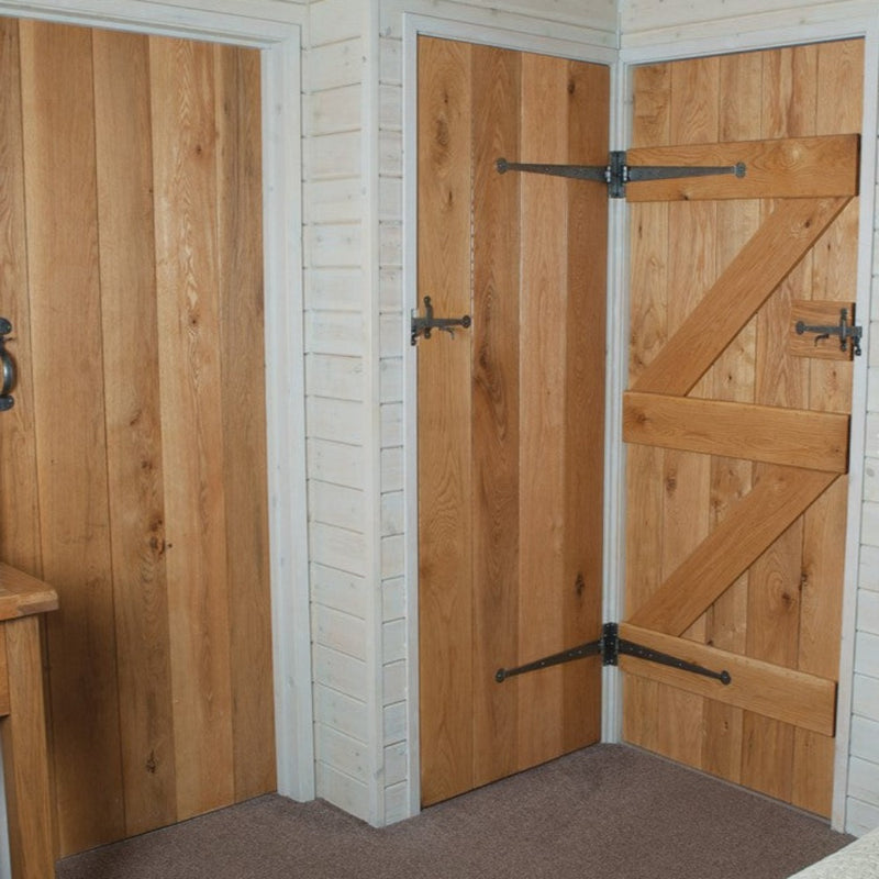 Internal Solid Rustic Oak Ledged Door