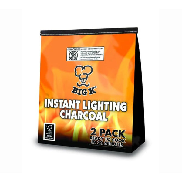 Instant Lighting Charcoal 2 x 1kg Bag