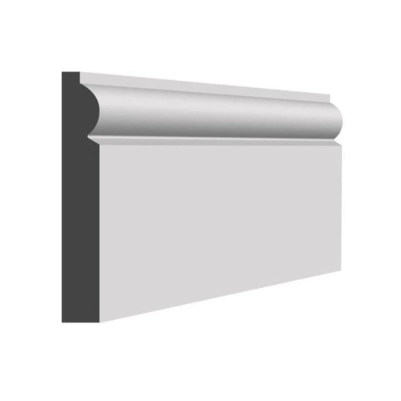 Primed MDF Torus Skirting 18 x 144mm (4.4m Length)