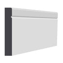 Primed MDF Chamfered & Single 'V' Groove Skirting 18 x 119mm (4.4m Length)