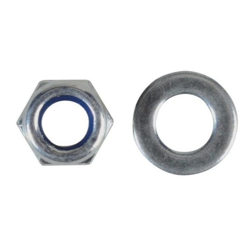 Nylon Locking Nut & Flat Washer Pack