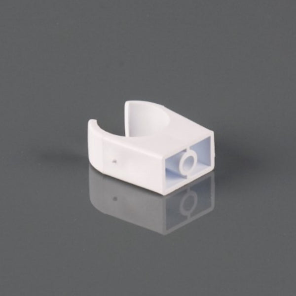 Overflow Snap On Pipe Clip 21.5mm White