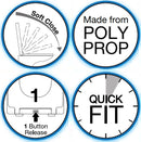 Soft Close White Toilet Seat