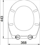 Soft Close White Toilet Seat