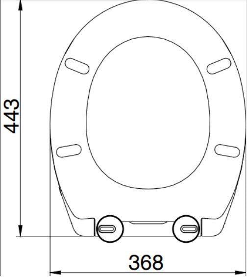 Soft Close White Toilet Seat