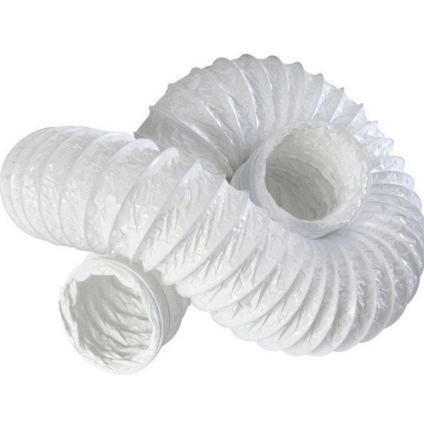 Flexible White Poly Coated Ducting 100mm x 3.0m