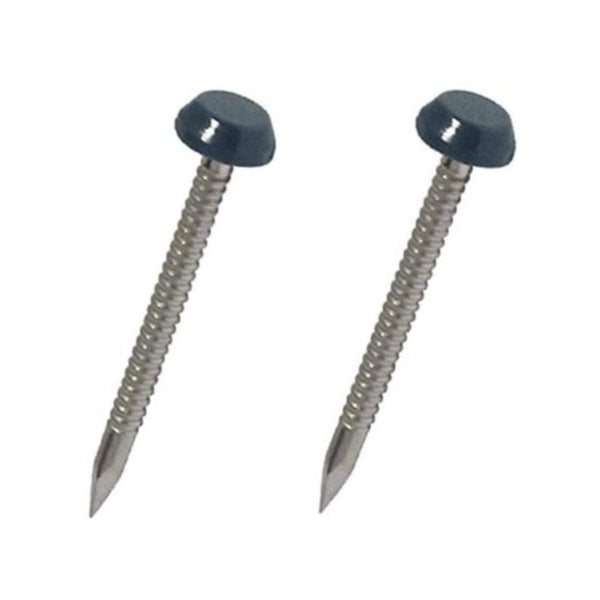 Plastic Poly Top Pins Anthracite Grey