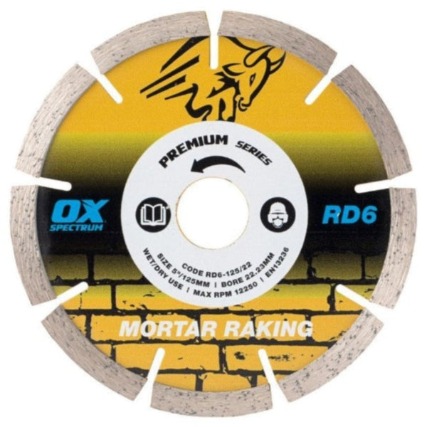 Spectrum RD6 Premium Mortar Rake Diamond Blade 115mm