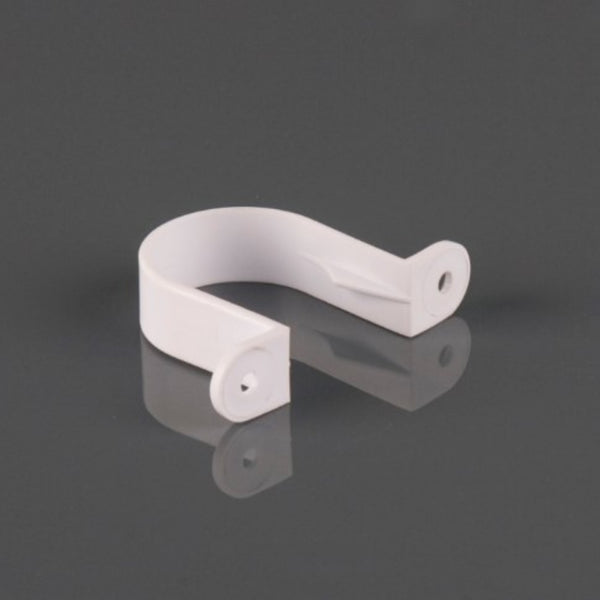 Push Fit / Solvent Weld Waste Pipe Clip White
