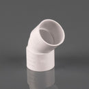 Solvent Weld Waste 135 Degree Obtuse Bend White