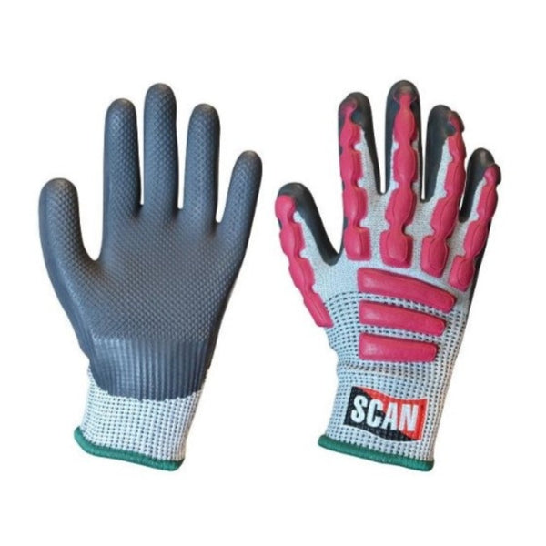 Scan Anti-Impact Latex Cut 5 Gloves