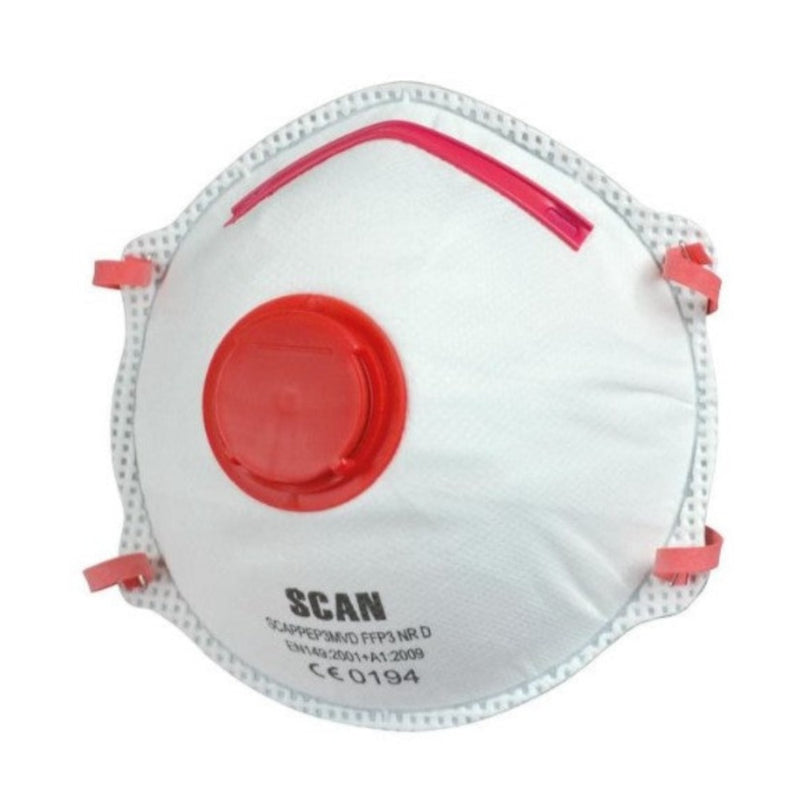 Scan Moulded Disposable Valved Mask FFP3 (Pack 2)