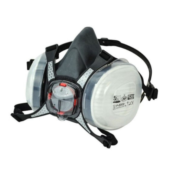 Scan Twin Half Mask Respirator + P2 Dust Filter Cartridges