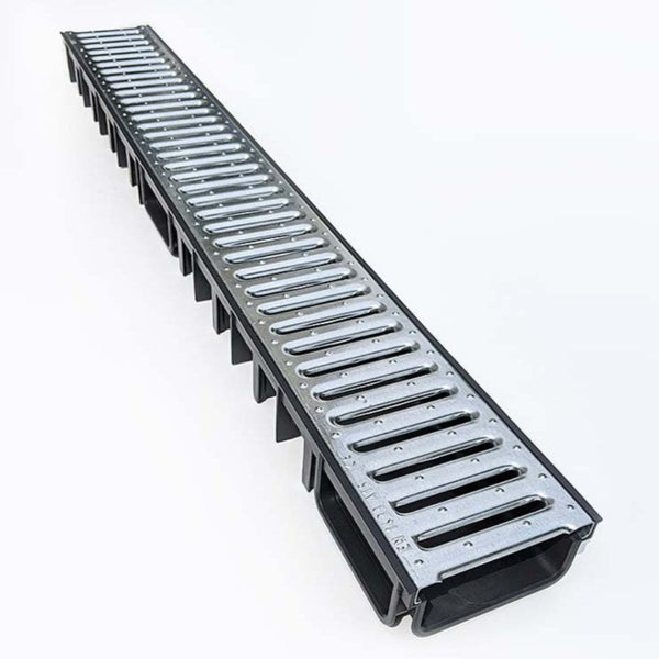 50mm Shallow Drainage Channel 1000mm Galvanised Grating