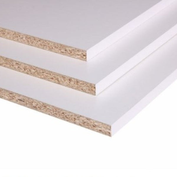 White Melamine Faced Chipboard Shelving Panel