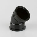110mm Double Socket Soil Bend 135 Degree Black