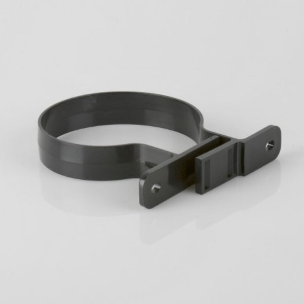 110mm Single Fix Soil Pipe Bracket Black