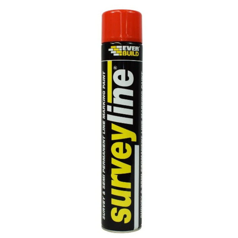 Everbuild Survey Line Marker Spray Red 750ml