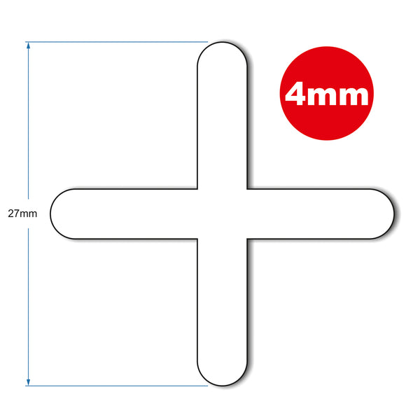 TileRite 4mm Tile Spacers - 250qty