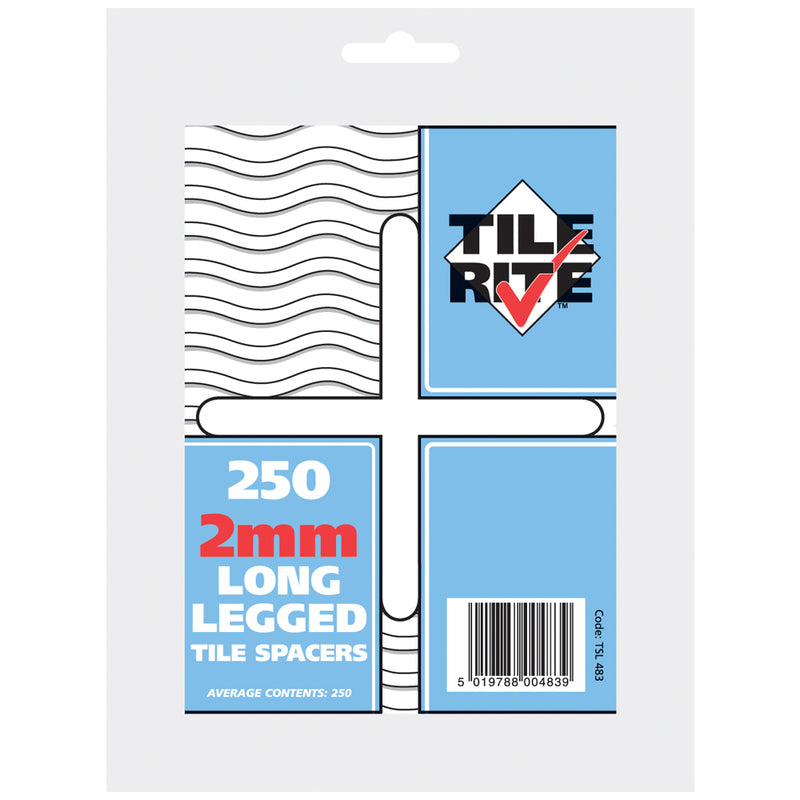 TileRite 2mm Tile Spacers - 250qty