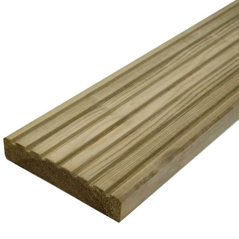 32 x 125mm (Finish Size 28 x 120mm) Treated Timber Decking