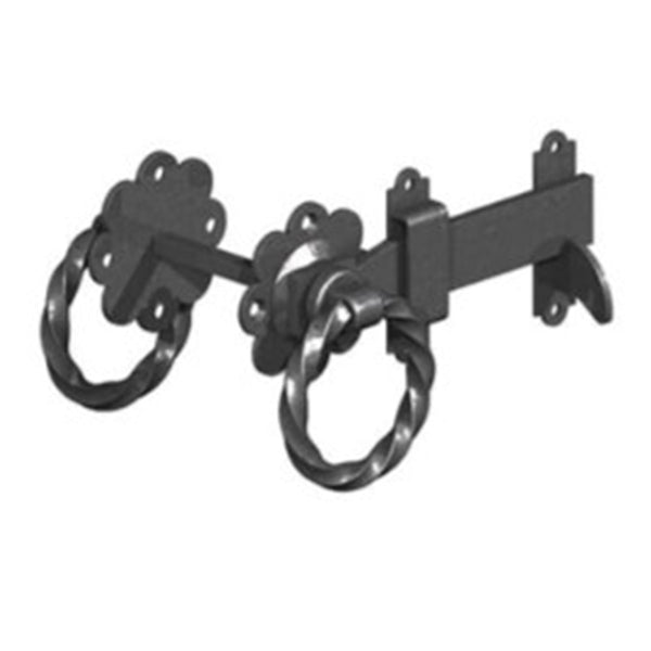 Epoxy Black Twisted Ring Latch