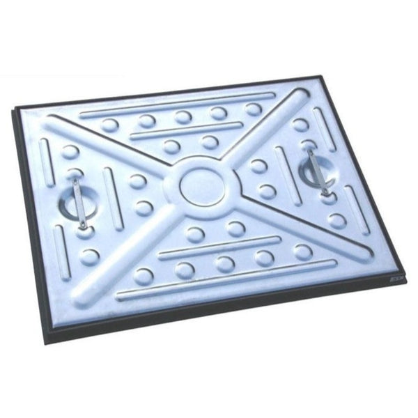 Manhole Cover & Frame 600 x 450mm 2.5t Pedestrian